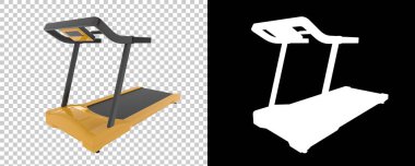 Beyaz arka planda spor aletleri. 3D görüntüleme. Görüntü