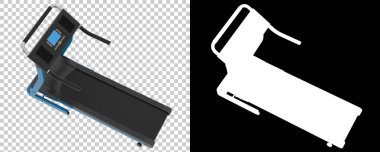 Beyaz arka planda spor aletleri. 3D görüntüleme. Görüntü