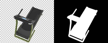 Beyaz arka planda spor aletleri. 3D görüntüleme. Görüntü