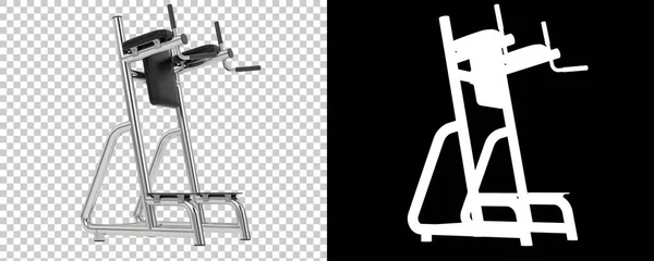 3d illustration of Roman chairs, workout gym equipment