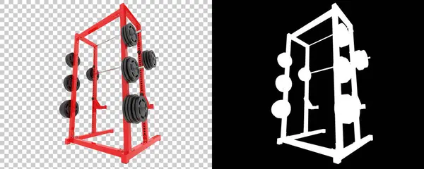 Gym Equipment Background Rendering Illustration — Stock Photo, Image