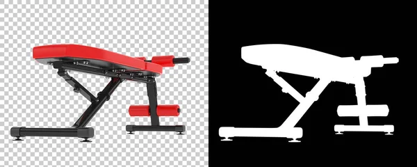 可调整的健身房长椅 体操凳 运动器械的三维图解 — 图库照片