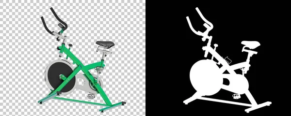 Bicicleta Magnética Isolada Fundo Renderização Ilustração — Fotografia de Stock
