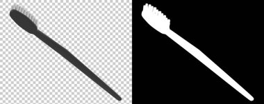 Diş fırçası arka planda izole edilmiş. 3d görüntüleme, illüstrasyon