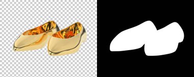 Arka planda izole edilmiş bale ayakkabıları. 3d görüntüleme - illüstrasyon