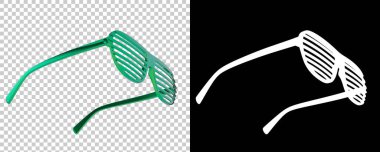 parti Google 'ı arka planda izole edildi. 3d görüntüleme, illüstrasyon