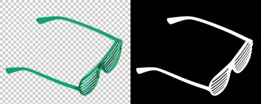 parti Google 'ı arka planda izole edildi. 3d görüntüleme, illüstrasyon