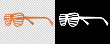 parti Google 'ı arka planda izole edildi. 3d görüntüleme, illüstrasyon