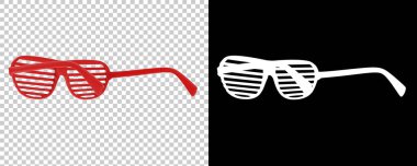 parti Google 'ı arka planda izole edildi. 3d görüntüleme, illüstrasyon