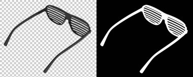 parti Google 'ı arka planda izole edildi. 3d görüntüleme, illüstrasyon