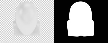 Manken arka planda izole edildi. 3d görüntüleme, illüstrasyon