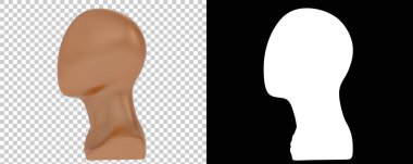 Manken arka planda izole edildi. 3d görüntüleme, illüstrasyon