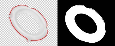 Can yelekleri arka planda izole edilmiş. 3d görüntüleme - illüstrasyon