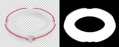 Can yelekleri arka planda izole edilmiş. 3d görüntüleme - illüstrasyon