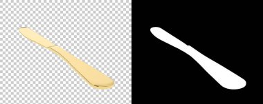 Arka planda izole edilmiş bıçak. 3d görüntüleme - illüstrasyon