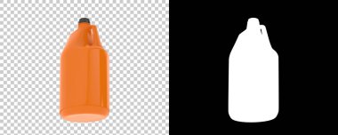 Arka planda yarım galon izole edilmiş. 3d görüntüleme - illüstrasyon