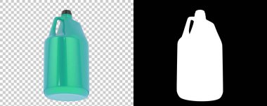 Arka planda yarım galon izole edilmiş. 3d görüntüleme - illüstrasyon