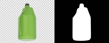 Arka planda yarım galon izole edilmiş. 3d görüntüleme - illüstrasyon