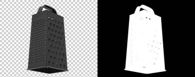  Beyaz arkaplanda dört kenarlı peynir rendesi 