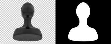 Manken arka planda izole edildi. 3d görüntüleme, illüstrasyon