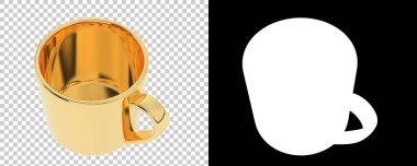 Fincanın rengarenk 3d çizimi