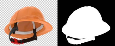 Kask ve başlık şeffaf arkaplanda izole edildi 