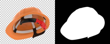 Kask ve başlık şeffaf arkaplanda izole edildi 