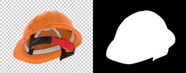 Kask ve başlık şeffaf arkaplanda izole edildi 