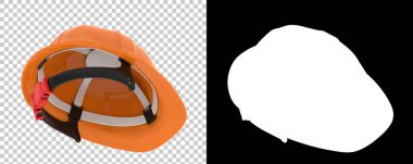 Kask ve başlık şeffaf arkaplanda izole edildi 