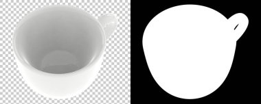 Fincanın rengarenk 3d çizimi