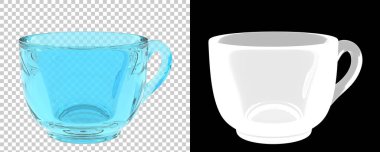 Fincanın rengarenk 3d çizimi