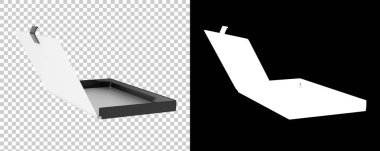 Kartvizit sahibi arka planda izole edilmiş. 3d görüntüleme - illüstrasyon