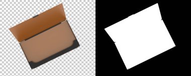 Kartvizit sahibi arka planda izole edilmiş. 3d görüntüleme - illüstrasyon