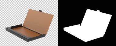 Kartvizit sahibi arka planda izole edilmiş. 3d görüntüleme - illüstrasyon