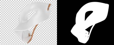 Parti maskesinin gerçekçi 3D görüntüsü