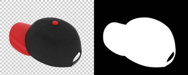 Arka planda izole şapka illüstrasyonu. 3d oluşturma, 