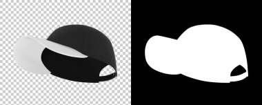 Arka planda izole şapka illüstrasyonu. 3d oluşturma, 