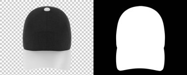 Arka planda izole şapka illüstrasyonu. 3d oluşturma, 