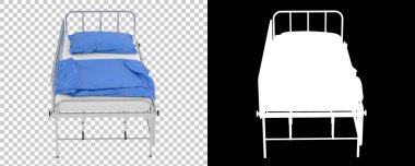 Hastane yatağı 3D illüstrasyon