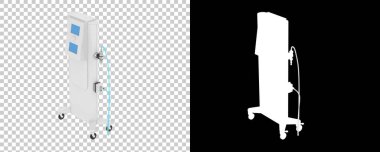 Deri aygıtı arka planda izole edildi. 3d görüntüleme - illüstrasyon