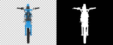 Motokros bisikleti 3D görüntüleme - illüstrasyon