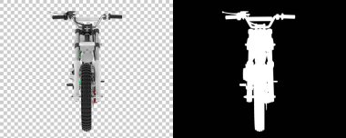 Motokros bisikleti 3D görüntüleme - illüstrasyon