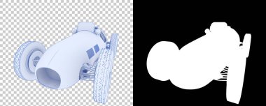 Şeffaf ve siyah arkaplanlı klasik Ferrari arabası