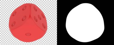 Şeffaf ve siyah arkaplan üzerindeki zar küpü