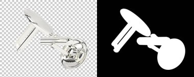 Kol düğmeleri arka planda izole. 3d görüntüleme - illüstrasyon