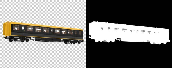 Залізничний Вагон Ізольований Прозорому Чорному Тлі Банерів Візуалізація Ілюстрація — стокове фото