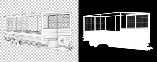 Tekerlekli Araç Çekici Fabrika Ekipmanlarının Boyutlu Çizimi — Stok fotoğraf