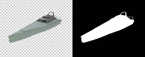 Schnellboot Isoliert Hintergrund Darstellung Illustration — Stockfoto