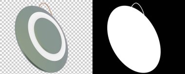  Gong arka planda izole edildi. 3d görüntüleme - illüstrasyon