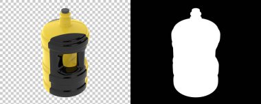 Plastik su şişeleri, gerçekçi illüstrasyon. 